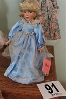PORCELAIN DOLL 14" BY PARADISE GALLERIES