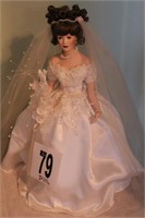 BRIDAL PORCELAIN DOLL 18" BY PATRICIA ROSE 1999