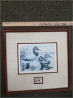 1987 Migratory Waterfowl Stamp & Print-R.Nichol