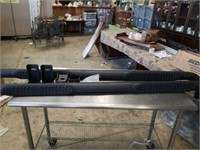 Pair of iron cross automotive side steps