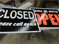 20 Double Sided "Open / Closed" Signs