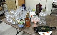 Wine Glasses, Vases, Oil Lamps, etc.
