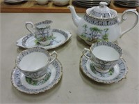 Royal Albert Tea Pot, Cups & Saucers, etc.
