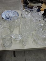 Crystal, Vases, Bowls, Pressed & Cut Glass