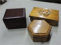 Group of Decorative Wood  Boxes