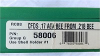 CFDS .17 ACK Bee from .218 bee Reloading Die