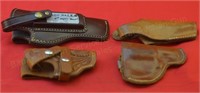 4 Leather Holsters