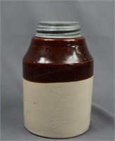 Antique c.1899 Western Stoneware Quart Canning Jar
