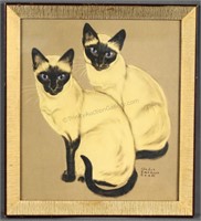 Gladys Emerson Cook Siamese Cat Print