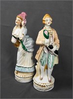 French Colonial Couple 9 inch tall Figurines