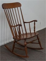 Vintage Solid Maple Rocking Chair