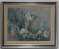 Henriette Wyeth Hurd Signed Print Mary's Flowers