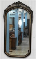 Antique Art Deco Accent Etched Wall Mirror