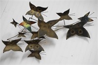 Mid Century Metal Art Butterfly Sculpture