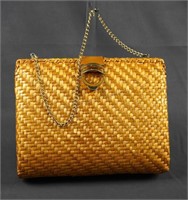 Rodo of Italy Wicker Weaved Handbag Purse