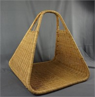 Large A Frame Wicker Log Basket