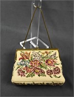 Walborg W. Germany Needlepoint Clutch Purse