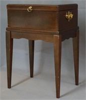 Mahogany Storage Box with Stand