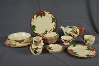 15 Franciscan Apple Pattern China Imperfect Pieces