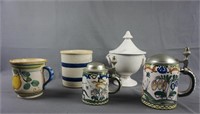 German Steins Italy Pitcher and Urn R.R.P. Crock
