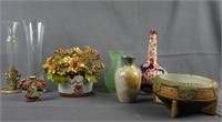 Vintage Pottery and Glass Vases and Pot Collection