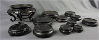 12 Various Size Round  Wooden Display Bases