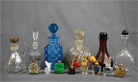 Collection of Perfume and Bath Salts Bottles