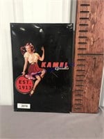 Kamel Cigarettes tin sign