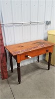 wooden table w/ drawer