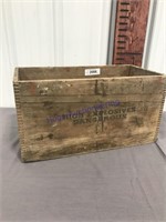 Dove tail wooden box trojan powder