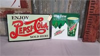 pepsi metal sign 17 x 11.5