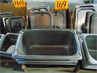 8 Stainless Containers w/Lids