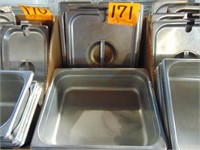 6 Stainless Containers w/Lids