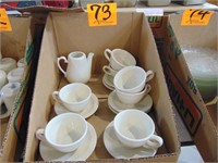 HLC USA Coffee Cups, Saucers, and Creamer