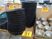9" Tablecraft Black Plastic Diner/Food Baskets