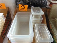 Plastic Food Containers w/2 Lids