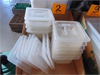 Plastic Food Containers w/Lids