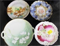 4 PAINTED COLLECTOR PLATES