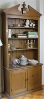 1950'S EARLY AMERICAN STYLE PINE BOOKCASE 39" X