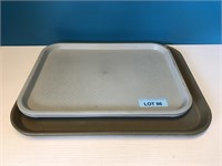 Mixed Lot Of 4 Serving Trays - 12"x16" & 14"x18"