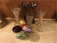 Decorative Glass and Eggs