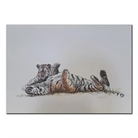 Guy Coheleach's "Playful Moment" Limited Edition P