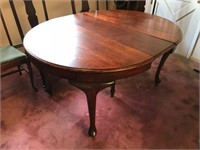 Oak Dining Table, 8 piece