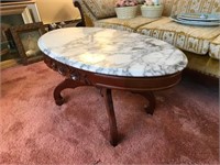 Marble top coffee table