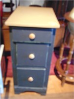 3 drawer painted utility cabinet