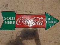 Coca- Cola Arrow sign