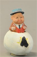 PALMER COX EGG FIGURE CANDY CONTAINER