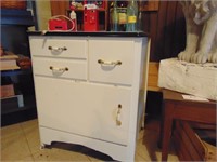 Retro style granite top cabinet