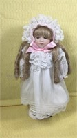 17" Porcelain and cloth doll By Pauline
