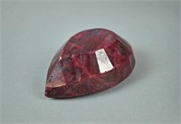 LARGE 993+ CARAT PEAR SHAPED FACETED RUBY